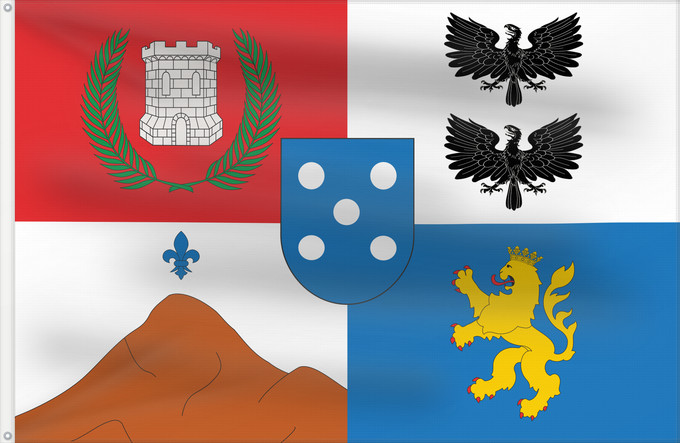 Flagge, mit zwei Metallösen und verstärktem Besatzband: Casablanca	Casablanca, Chile