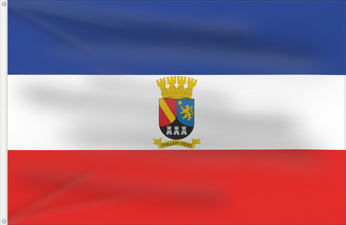Flagge, mit zwei Metallösen und verstärktem Besatzband: Chillán Viejo