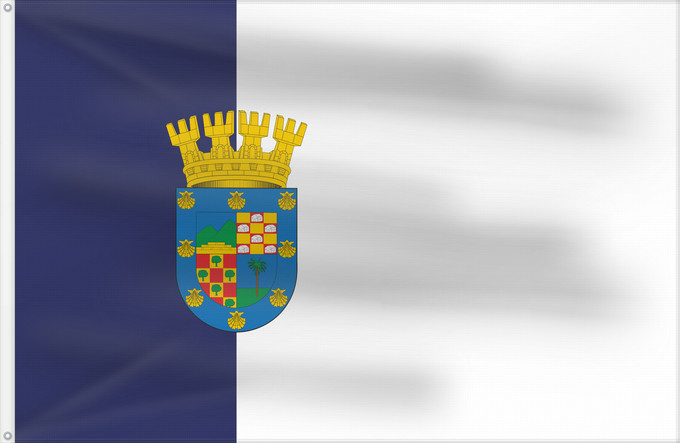Flag, with two metal eyelets and reinforced hoist: Conchalí	Conchalí, Chile