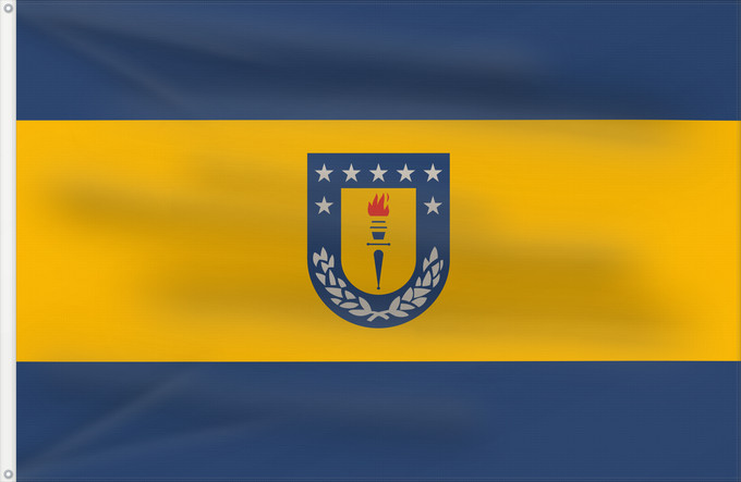 Flagge, mit zwei Metallösen und verstärktem Besatzband: Universidad de Concepción	University of Concepción, Chile	Université de Concepción	Universidad de Concepción, Chile	Universität Concepción	Università di Concepción