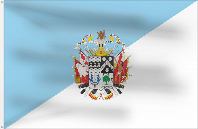 Bandera, con dos ojales metálicos y lado del asta reforzado: Osorno	Osorno, Chile