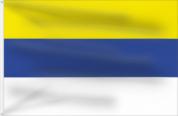 Flag, with two metal eyelets and reinforced hoist: Ovalle, Chile	Ovalle