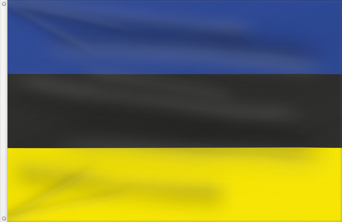 Flagge, mit zwei Metallösen und verstärktem Besatzband: Placilla, Chile	Placilla