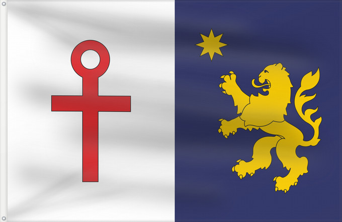 Flagge, mit zwei Metallösen und verstärktem Besatzband: Quirihue	Quirihue, Chile