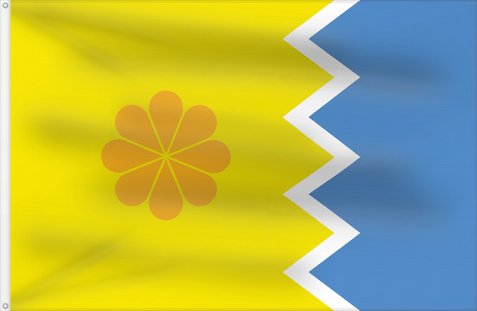 Flagge, mit zwei Metallösen und verstärktem Besatzband: Viña del Mar, Chile	Viña del Mar