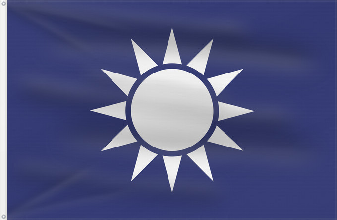 Flagge, mit zwei Metallösen und verstärktem Besatzband: Naval Jack of the Republic of China
