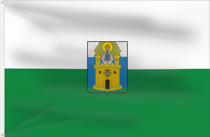 Flagge, mit zwei Metallösen und verstärktem Besatzband: Medellín Ciudad de Medellín, Colombia