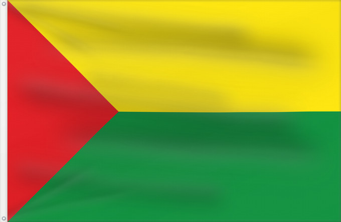 Flagge, mit zwei Metallösen und verstärktem Besatzband: Abejorral  Antioquia	Abejorral	Municipio de Abejorral  Antioquia