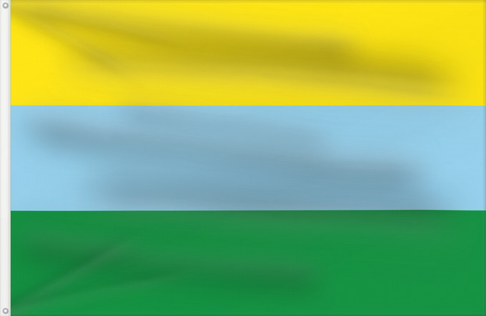 Bandera, con dos ojales metálicos y lado del asta reforzado: Acandí  Chocó	Acandí (Chocó)	Municipio de Acandí  Chocó