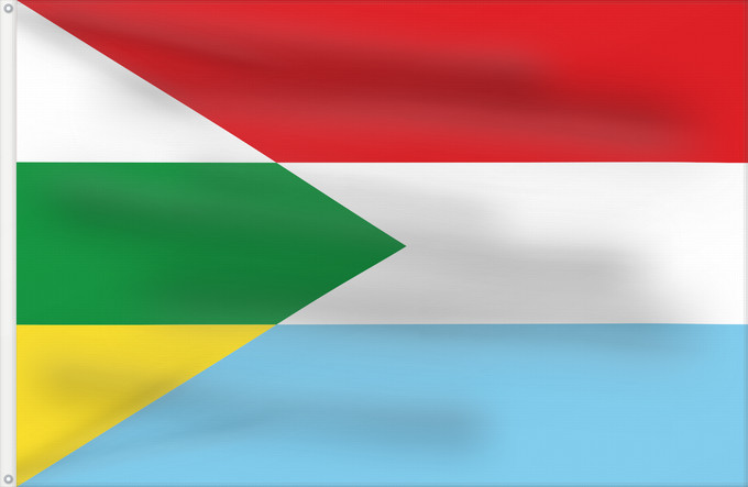 Flag, with two metal eyelets and reinforced hoist: Agrado Huila Agrado (Huila) Municipio de Agrado Huila