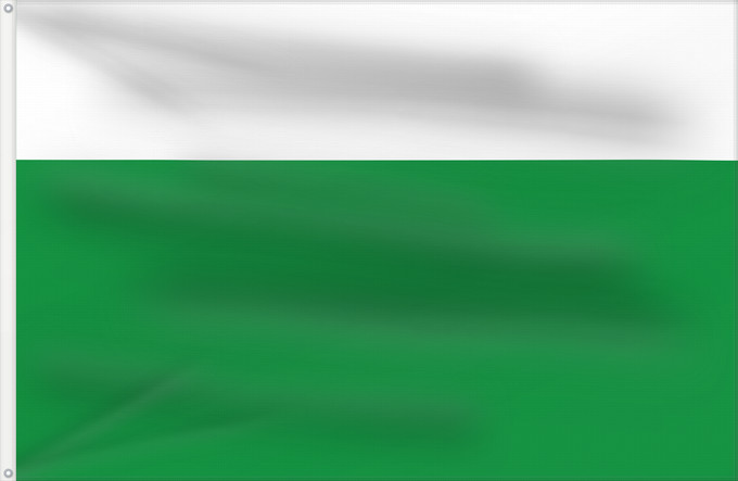Flagge, mit zwei Metallösen und verstärktem Besatzband: Apulo  Cundinamarca	Apulo (Cundinamarca)	Municipio de Apulo  Cundinamarca