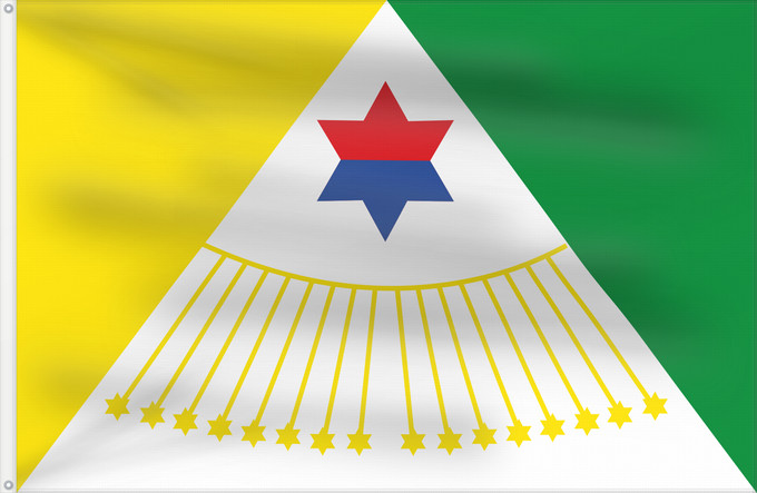 Flagge, mit zwei Metallösen und verstärktem Besatzband: Bituima  Cundinamarca	Bituima (Cundinamarca)	Municipio de Bituima  Cundinamarca