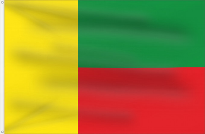 Bandera, con dos ojales metálicos y lado del asta reforzado: Bolívar  Cauca	Bolívar (Cauca)	Municipio de Bolívar  Cauca