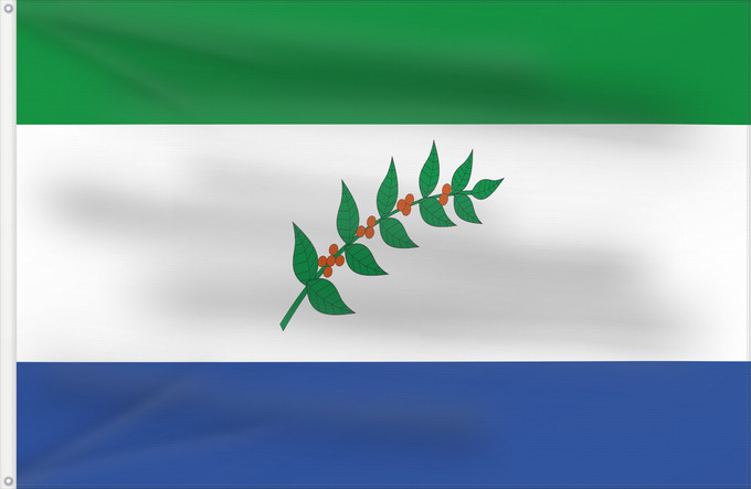 Flagge, mit zwei Metallösen und verstärktem Besatzband: Briceño  Boyacá	Briceño (Boyacá)	Municipio de es Briceño  Boyacá  en Colombia