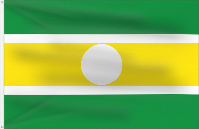 Flagge, mit zwei Metallösen und verstärktem Besatzband: Cajicá  Cundinamarca	Cajicá (Cundinamarca)	Municipio de Cajicá  Cundinamarca