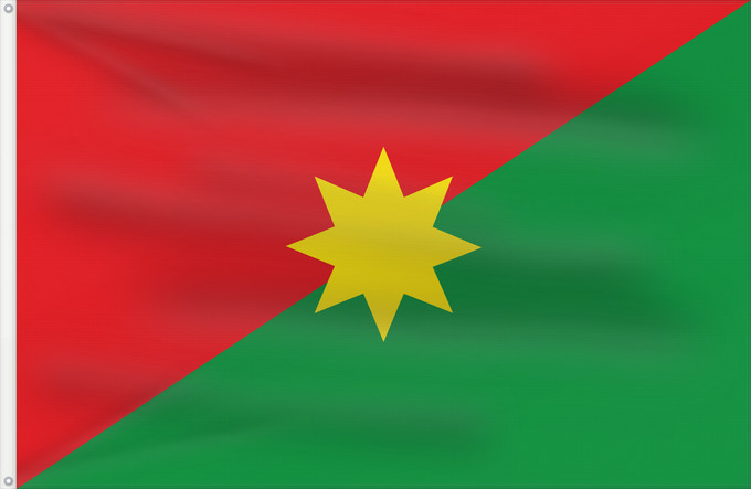 Bandera, con dos ojales metálicos y lado del asta reforzado: Casanare Casanare, Colombia