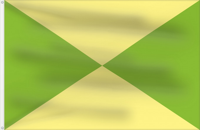 Flagge, mit zwei Metallösen und verstärktem Besatzband: Corozal Sucre Corozal (Sucre) Municipio de Corozal Sucre