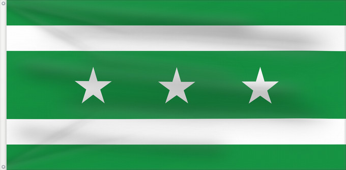 Bandera, con dos ojales metálicos y lado del asta reforzado: Encino  Santander	Encino (Santander)	Municipio de Encino  Santander