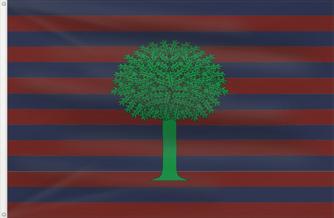 Flagge, mit zwei Metallösen und verstärktem Besatzband: Floresta Boyacá Floresta (Boyacá) Municipio de Floresta Boyacá