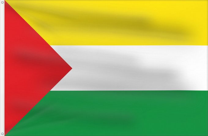 Flagge, mit zwei Metallösen und verstärktem Besatzband: Florián  Santander	Florián (Santander)	Municipio de Florián  Santander