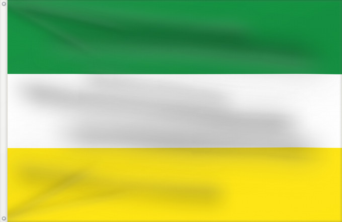 Flagge, mit zwei Metallösen und verstärktem Besatzband: Florida, Valle del Cauca Municipal flag of Florida