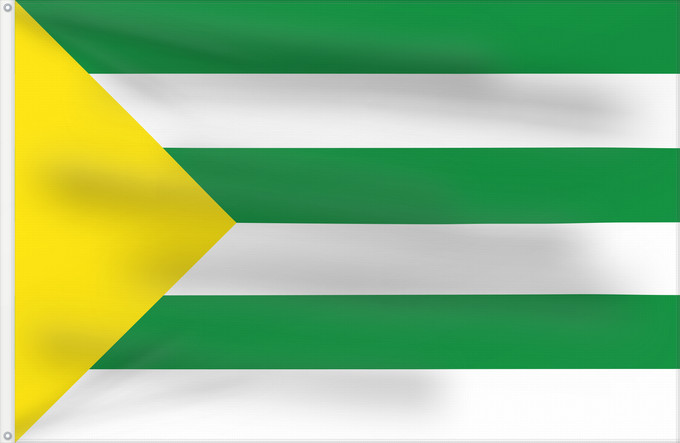 Flagge, mit zwei Metallösen und verstärktem Besatzband: Génova  Quindío	Génova (Quindío)	Municipio de Génova  Quindío