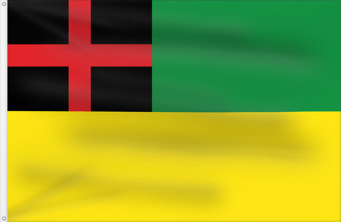 Flagge, mit zwei Metallösen und verstärktem Besatzband: Gachantivá  Boyacá	Gachantivá	Municipio de Gachantivá  Boyacá