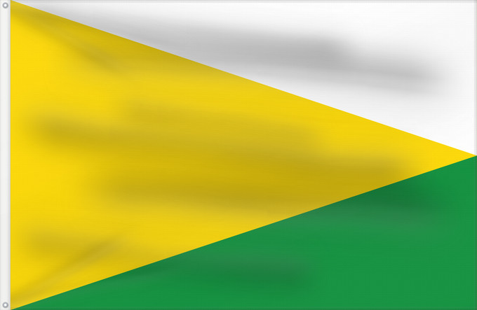 Bandera, con dos ojales metálicos y lado del asta reforzado: Garzón  Huila	Garzón (Huila)	Municipio de Garzón  Huila