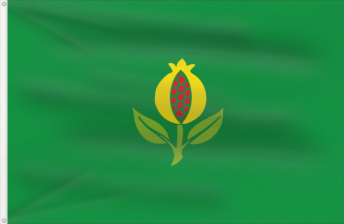 Flagge, mit zwei Metallösen und verstärktem Besatzband: Granada Cundinamarca Granada (Cundinamarca) Municipio de Granada Cundinamarca