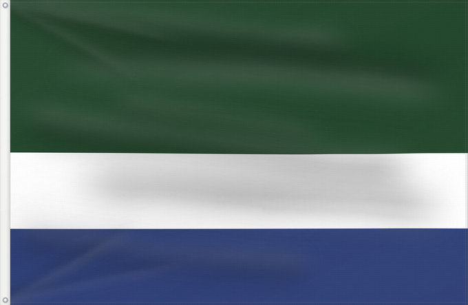 Bandera, con dos ojales metálicos y lado del asta reforzado: Istmina  Chocó	Istmina (Chocó)	Municipio de Istmina  Chocó
