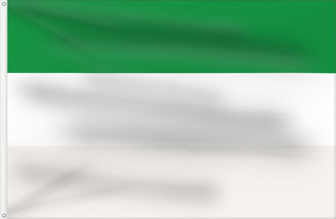 Bandera, con dos ojales metálicos y lado del asta reforzado: La Macarena  Meta	La Macarena (Meta)	Municipio de La Macarena  Meta