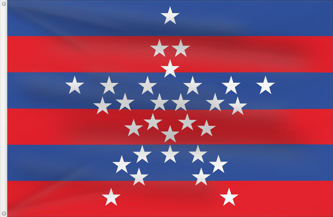 Bandera, con dos ojales metálicos y lado del asta reforzado: Magdalena	Magdalena. Drawn by Fibonacci	Magdalena. Hecha por Fibonacci