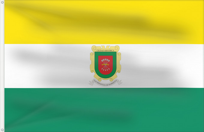 Flag, with two metal eyelets and reinforced hoist: Mariquita	Mariquita (municipality)	Municipalité de Mariquita	Municipio de Mariquita  Tolima	Mariquita (Gemeinde)	Municipio di Mariquita