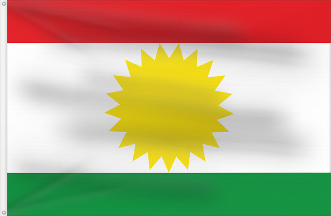 Flag, with two metal eyelets and reinforced hoist: Mesetas Meta Mesetas (Meta) Municipio de Mesetas Meta