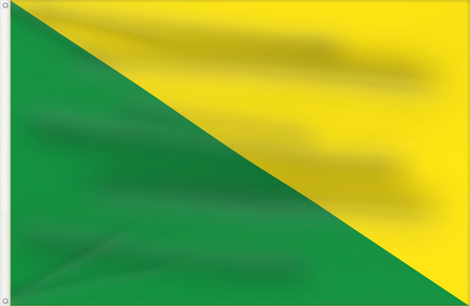 Bandera, con dos ojales metálicos y lado del asta reforzado: Miranda Cauca Miranda (Cauca) Municipio de Miranda Cauca