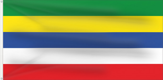 Flag, with two metal eyelets and reinforced hoist: Morroa Sucre Morroa (Sucre) Municipio de Morroa Sucre