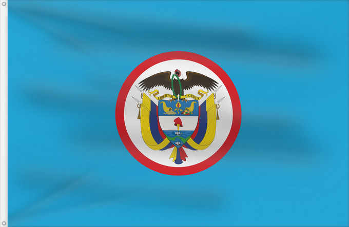 Flagge, mit zwei Metallösen und verstärktem Besatzband: Naval Jack of Colombia