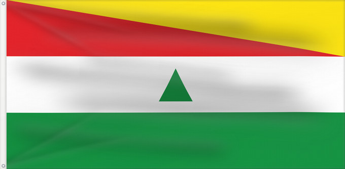 Flagge, mit zwei Metallösen und verstärktem Besatzband: Ocamonte  Santander	Ocamonte (Santander)	Municipio de Ocamonte  Santander