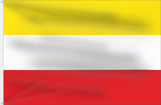 Bandera, con dos ojales metálicos y lado del asta reforzado: Paz de Río	Town of Paz de Río; in Boyacá, Colombia	Municipio de Paz de Río; en Boyacá, Colombia