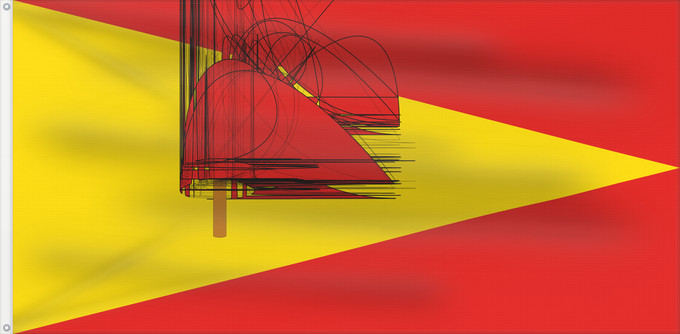 Bandera, con dos ojales metálicos y lado del asta reforzado: Pereira	Pereira, Colombia