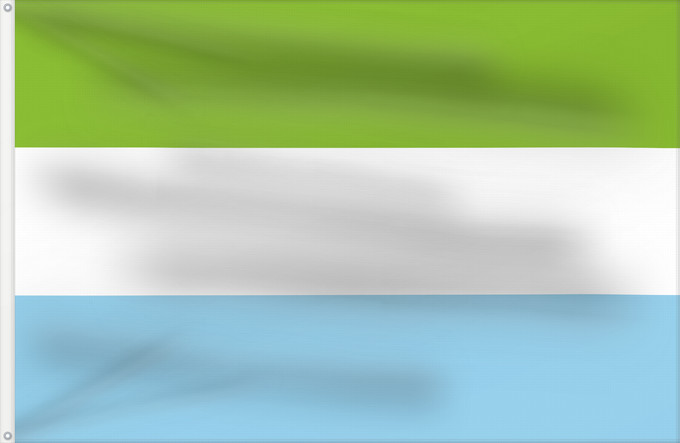 Bandera, con dos ojales metálicos y lado del asta reforzado: Pesca Boyacá Pesca (Boyacá) Municipio de Pesca Boyacá