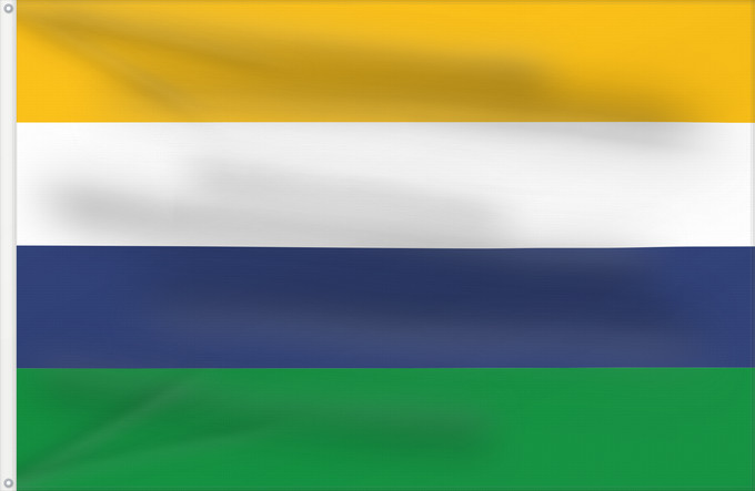 Flagge, mit zwei Metallösen und verstärktem Besatzband: Puracé-Coconuco  Cauca	Puracé-Coconuco (Cauca)	Municipio de Puracé-Coconuco  Cauca