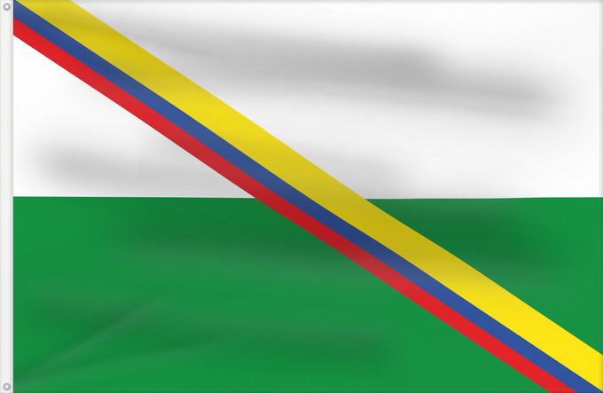 Flagge, mit zwei Metallösen und verstärktem Besatzband: Rivera  Huila	Rivera (Huila)	Municipio de Rivera  Huila
