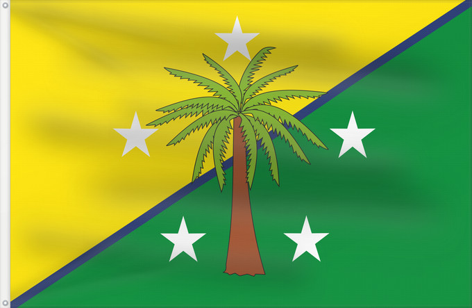 Flagge, mit zwei Metallösen und verstärktem Besatzband: San Alberto Cesar San Alberto (Cesar) Municipio de San Alberto Cesar