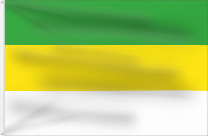 Flagge, mit zwei Metallösen und verstärktem Besatzband: San Carlos de Guaroa Meta San Carlos de Guaroa (Meta) Municipio de San Carlos de Guaroa Meta