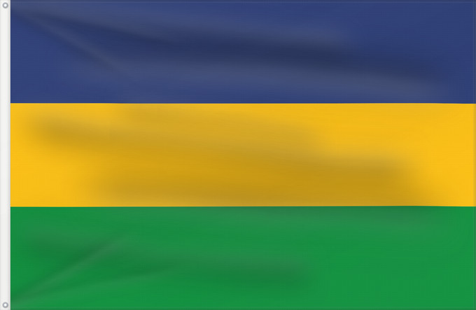 Flagge, mit zwei Metallösen und verstärktem Besatzband: San Juan del Cesar  La Guajira	San Juan del Cesar (La Guajira)	Municipio de San Juan del Cesar  La Guajira