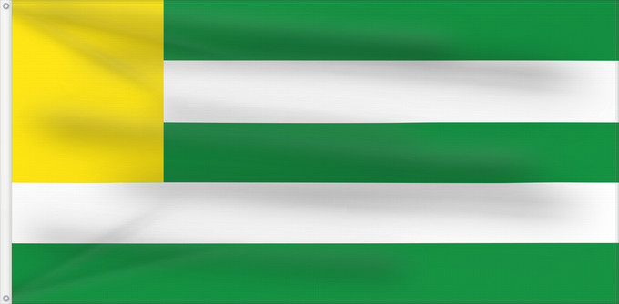 Flag, with two metal eyelets and reinforced hoist: Santiago Putumayo Santiago (Putumayo) Municipio de Santiago Putumayo