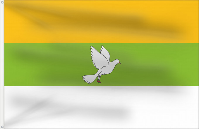 Flagge, mit zwei Metallösen und verstärktem Besatzband: Tamalameque  Cesar	Tamalameque	Municipio de Tamalameque  Cesar