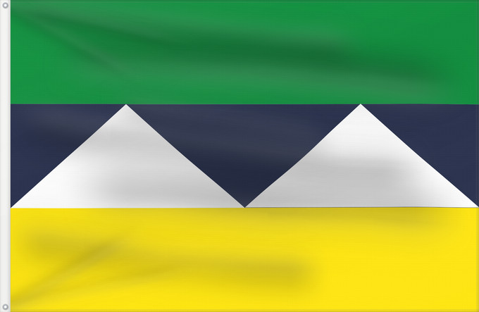 Flagge, mit zwei Metallösen und verstärktem Besatzband: Teruel  Huila	Teruel (Huila)	Municipio de Teruel  Huila