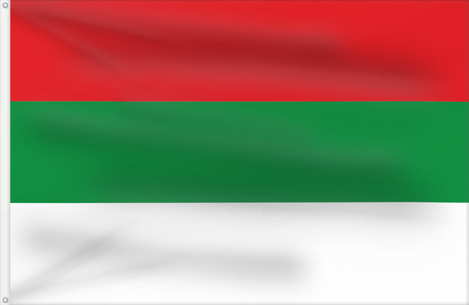 Flagge, mit zwei Metallösen und verstärktem Besatzband: Tuluá Valle del Cauca Tuluá Municipio de Tuluá Valle del Cauca